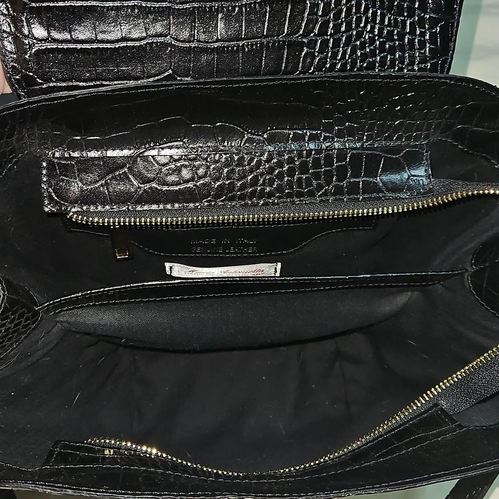 Maria Antoinetta Black and Cream Women's Handbag